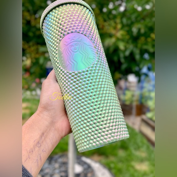 Starbucks Indonesia exclusive Spring Green Bling Pistachio Studded Tumbler - Picture 4 of 10